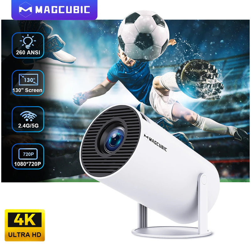 Projetor Magcubic HY300 Pro 4K Android 11 Dual Wifi6 260ANSI Allwinner H713 BT5.0 1080P 1280*720P Home Cinema Projetor Externo