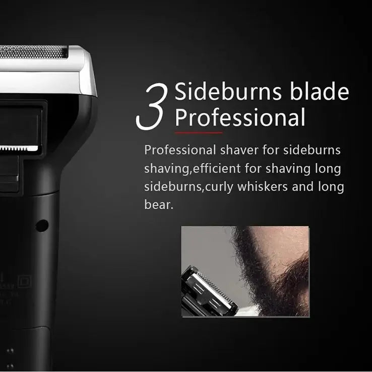 Barbeador elétrico, aparador de barba, barbeador masculino, barbeador elétrico recarregável, aparador de pelos do nariz